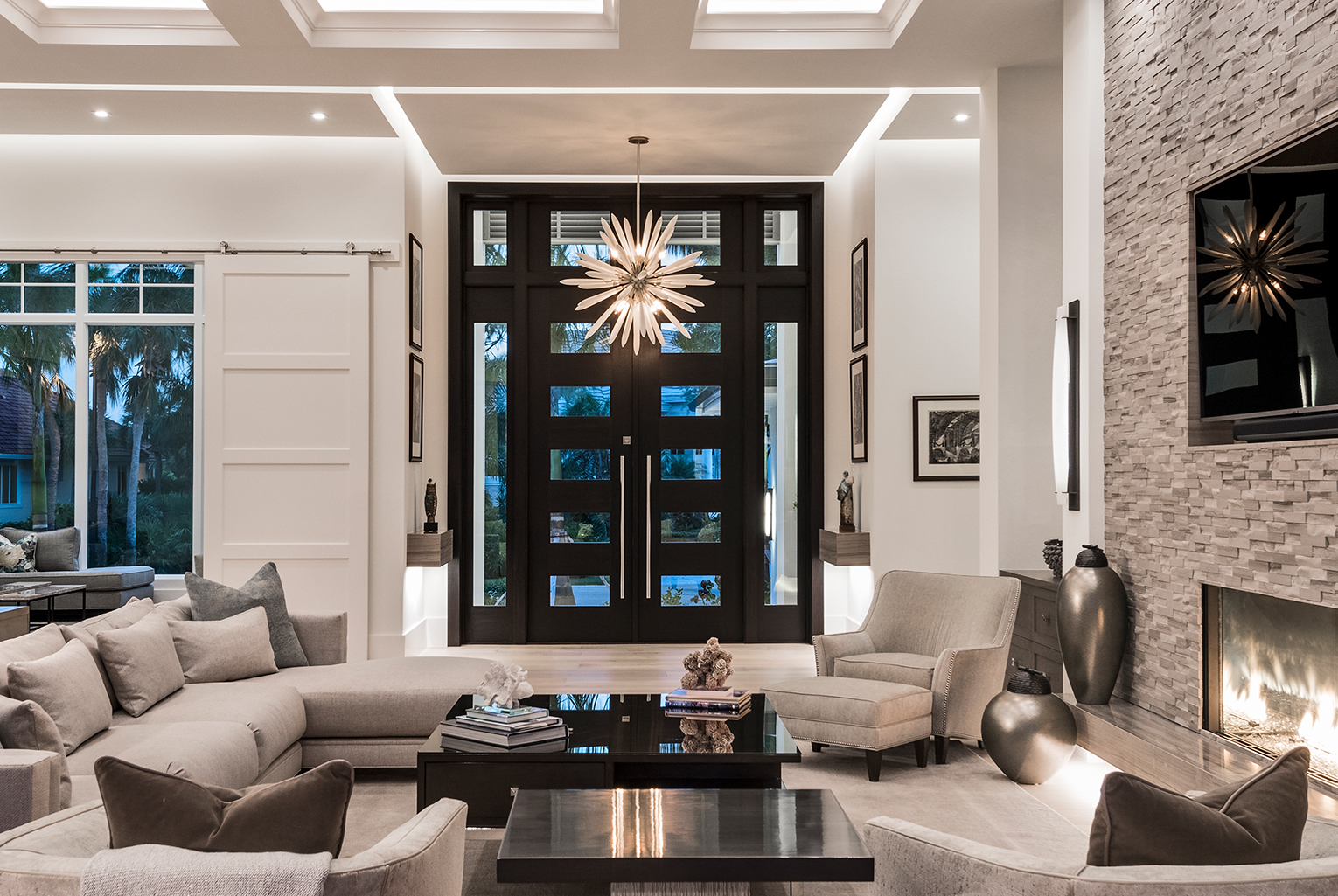 foyer custom home design, Edgewater Home Builders Naples FL