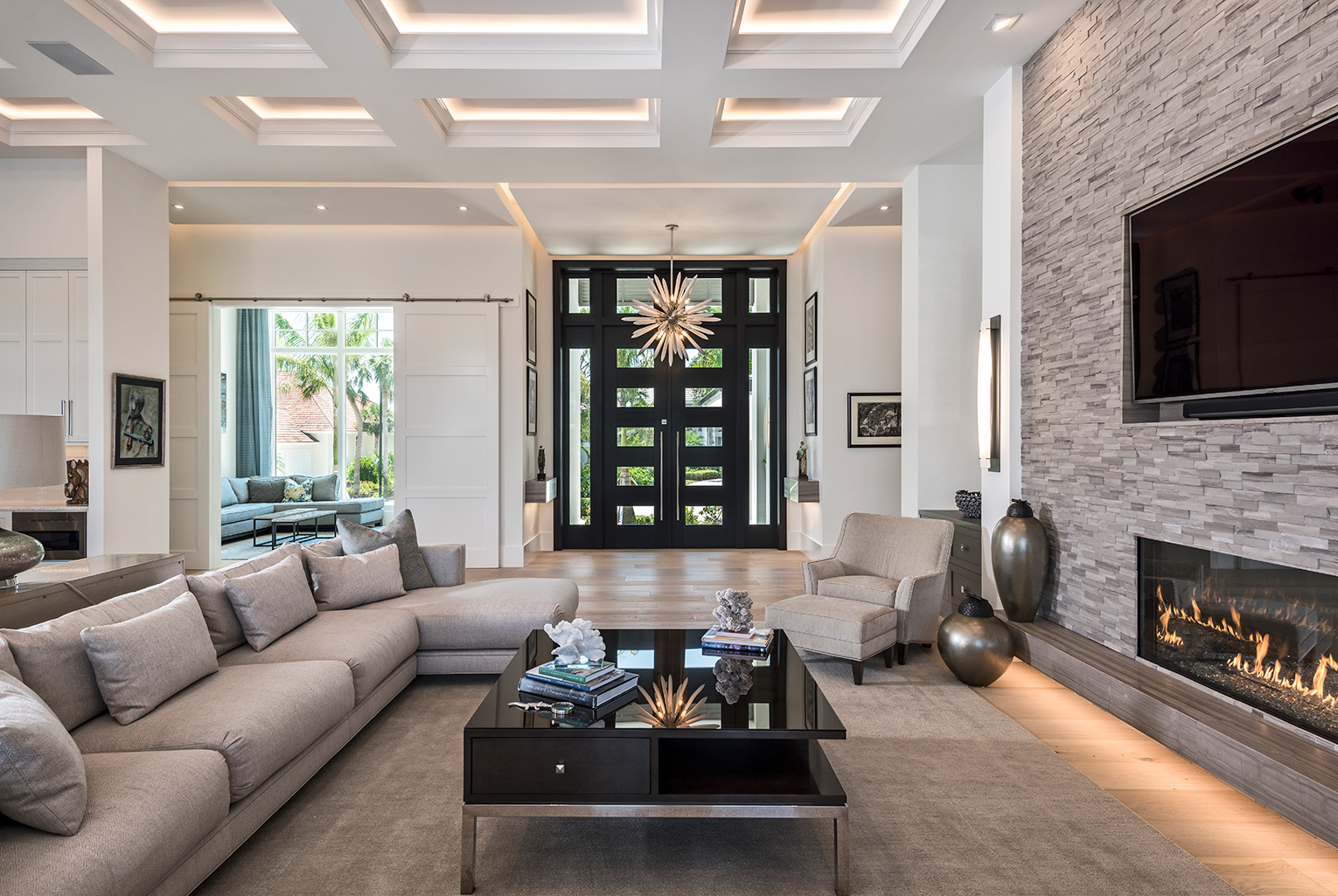 foyer custom home design, Edgewater Home Builders Naples FL