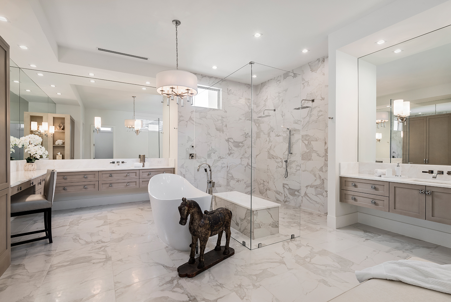 master bath custom home design, Edgewater Home Builders Naples FL