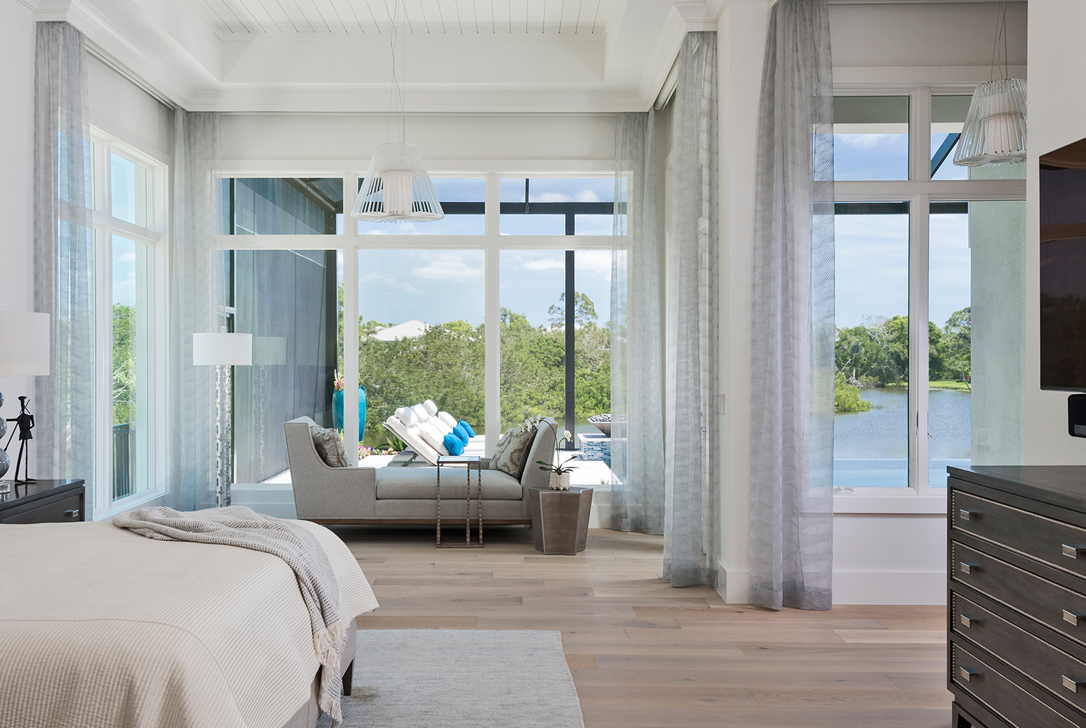 master bedroom custom home design, Edgewater Home Builders Naples FL