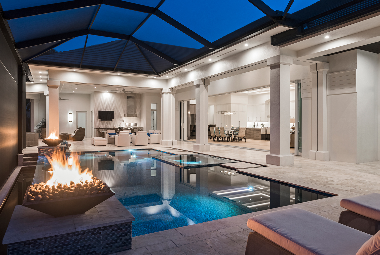 pool custom home design, Edgewater Home Builders Naples FL